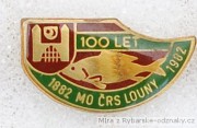 Rybářský odznak MO ČRS Louny 100let 1882