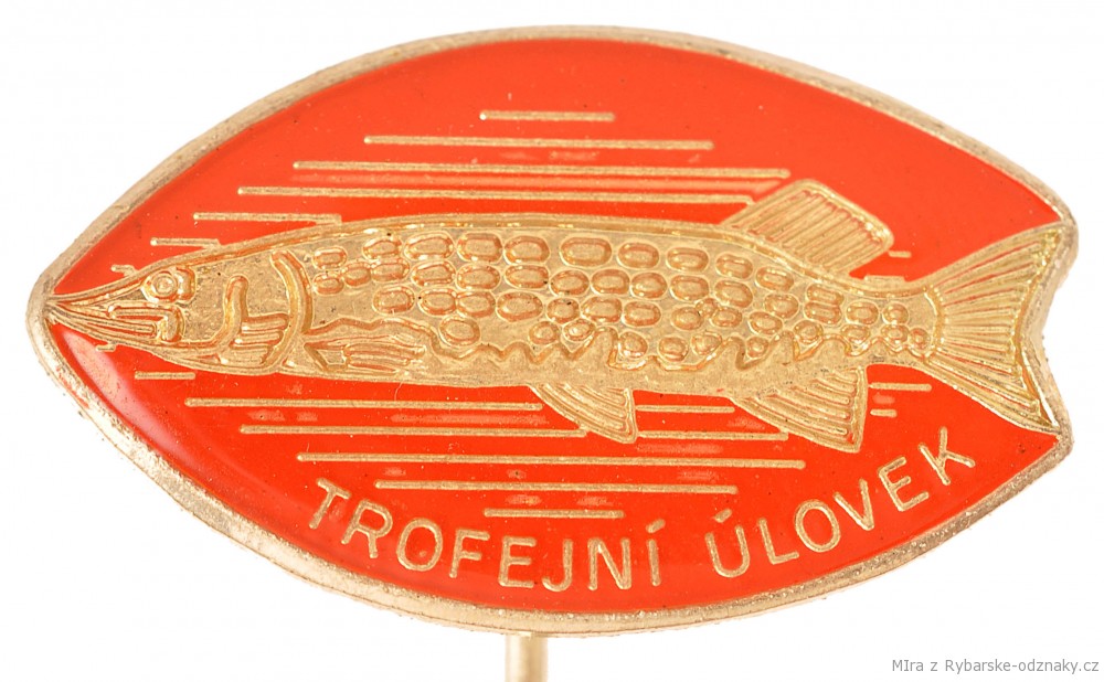 Rybářský odznak Trofejní úlovek stříbrný odznak